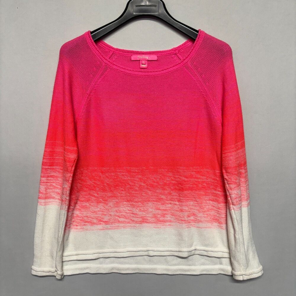 Lilly Pulitzer Women Jody Pullover Sweater Size Medium Acrylic Blend C133 -15